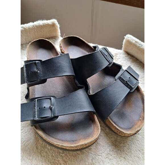 Birkenstock Arizona 2 Strap Slide Sandals Black Size 41 (10-10.5) - Picture 2 of 14